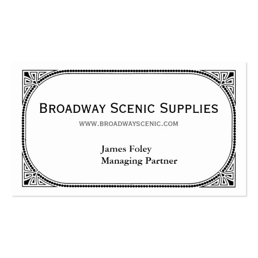 Broadway Business Cards