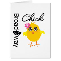 Broadway Chick Greeting Card