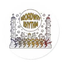 Broadway Rhythm Stickers