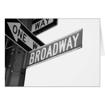 Broadway Sign Greeting Card