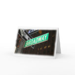 Broadway Street Sign Greeting Card
