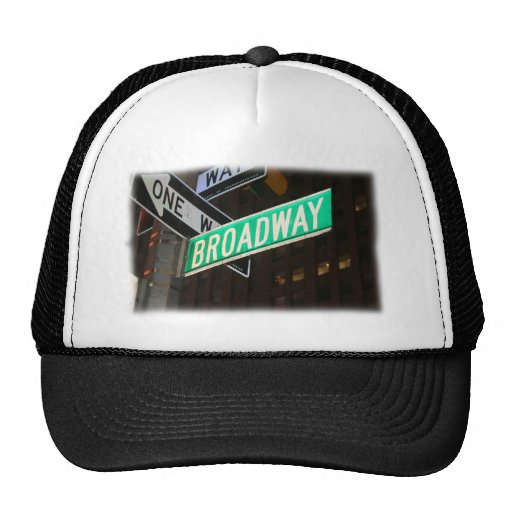 Broadway Street Sign Hats