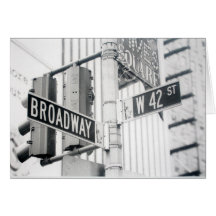 Broadway Times Square Card