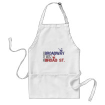 Broadway vs Broad St aprons by worldsfair Broadway vs Broad St aprons