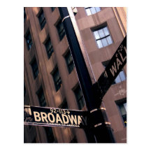 Broadway/Wallstreet Post Card