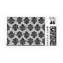 Brocade Elegant Black and White postage by Musicat Brocade Elegant Black and White postage
