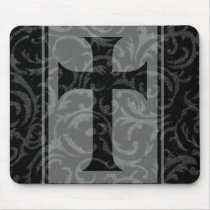 Brocade Gothic Cross mousepads