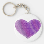 Brocade Heart Key Chain