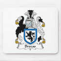 Brocas Family Crest mousepads