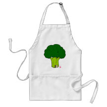 Broccoli House & the Pink Bunny Doodle Art Apron