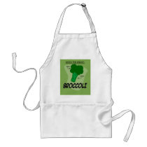 Broccoli is the Enemy! aprons by emotiontoaster Broccoli is the Enemy! aprons
