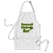 Broccoli Kick Ass Funny Vegan Aprons
