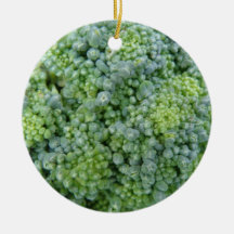 Broccoli Macro Custom Birthday Ornament