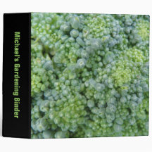 Broccoli Macro Custom Gardening Binder