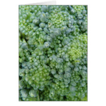 Broccoli Macro Greeting Card