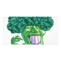 broccoli photo greeting card