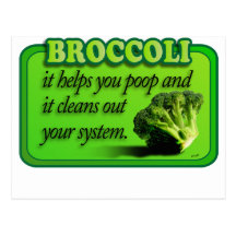 broccoli postcards