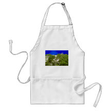 Broccoli with ice on top apron