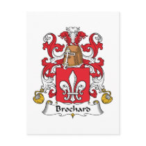 Brochard Family Crest postcards by coatsofarms Brochard Family Crest postcards
