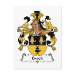 Brock Family Crest Postcards