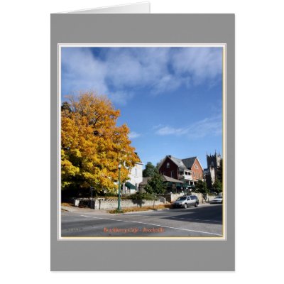 Brockberry Cafe - Brockville Ontario Canada Greeting Card by joelor