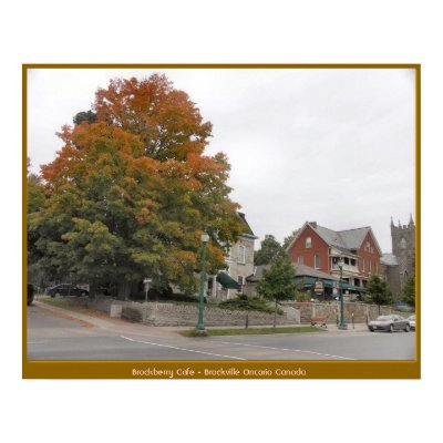 Brockberry Cafe - Brockville Ontario Canada Print by joelor