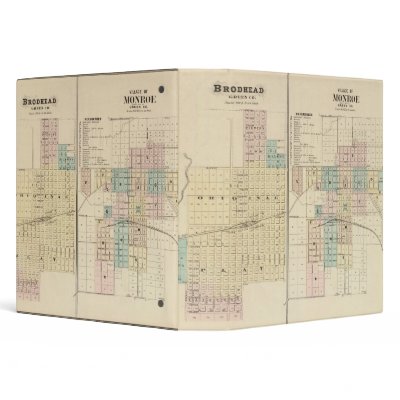 Brodhead and Village of Monroe, Green Co Binders by davidrumsey