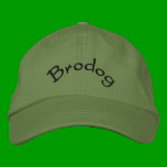 Brodog embroidered hats
