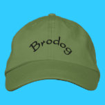 Brodog embroidered hats