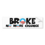 Broke anti Obama Bumper Stickers