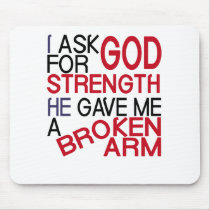 broken arm form god mousepads