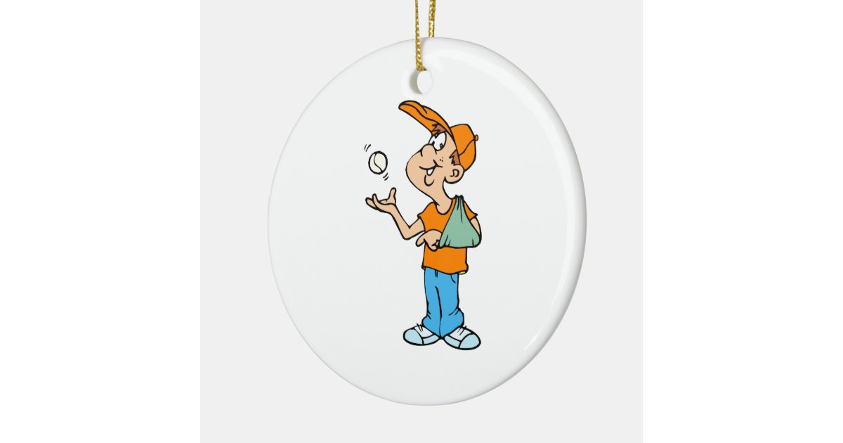 broken arm player ceramic ornament zazzle broken arm player ceramic ornament zazzle