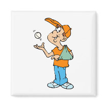 Broken Arm Player Refrigerator Magnet