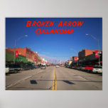 Broken Arrow Oklahoma Downtown View posters