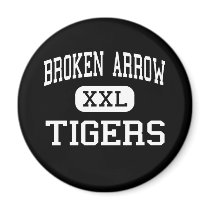 Broken Arrow - Tigers - High - Broken Arrow magnets by customteamsportswear Broken Arrow - Tigers - High - Broken Arrow magnets