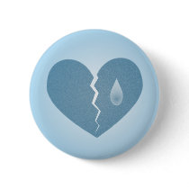 Broken Blue Heart Button