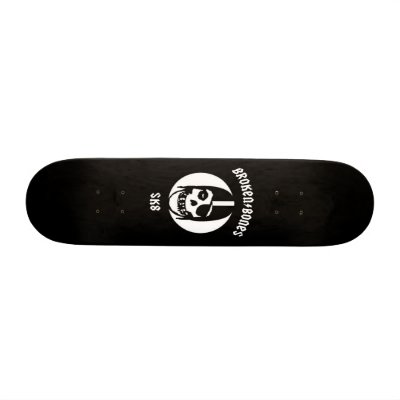 BROKEN BONES SK8 CO. CUSTOM SKATEBOARD by oldshred