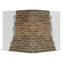 Broken Brick Wall Avery Binder by Paper_Products Broken Brick Wall Avery Binder