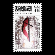 Broken Brick Wall Cross Stamps