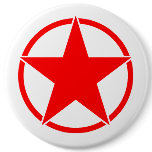 Broken Circle Star 3 Pinback Button