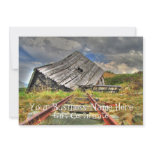 Broken-Down Cabin; Gift Certificate Custom Invites