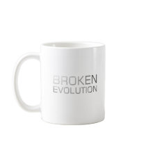 Broken Evolution Caption Mug