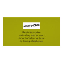 Broken Family Card Photo Card Template