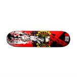 Broken fishing rod skateboard deck