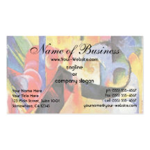 Broken Forms by Franz Marc aka Zerbrochene Formen Business Cards