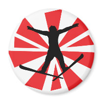 broken glas ski jump magnets by Tomaniac broken glas ski jump magnets