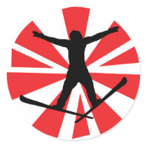 broken glas ski jump stickers by Tomaniac broken glas ski jump stickers