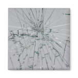 Broken Glass Background Fridge Magnet
