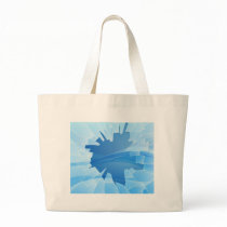 Broken glass illustration bag