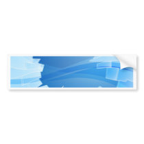 Broken glass illustration bumper stickers